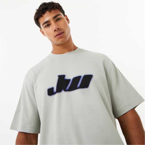 Тениска С Лого Jack Wills Blur Logo Tee  Мъжки ризи