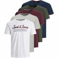 Jack And Jones Urban 5-Pack Short Sleeve T-Shirt