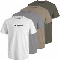 Jack And Jones Corp 5-Pack Short Sleeve T-Shirt