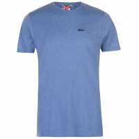 Lee Cooper Мъжка Тениска Cooper Essentials Crew Neck T Shirt Mens Sky Blue M Мъжки ризи