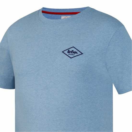 Мъжки тениски и фланелки Lee Cooper Мъжка Тениска Essentials Crew Neck T Shirt Mens Небесно син марл Lee Cooper Мъжка Тениска Essentials Crew Neck T Shirt Mens Небесно син марл Мъжки тениски и фланелки