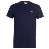 Lee Cooper Мъжка Тениска Essentials Pocket T Shirt Mens Navy Мъжки ризи