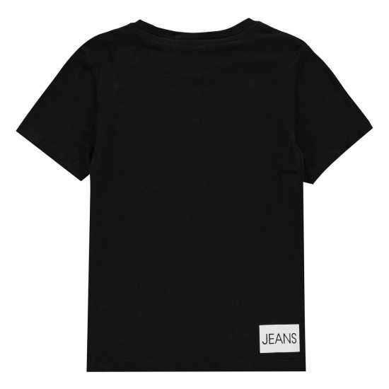 Calvin Klein Тениска Boys Institution T Shirt Black Детски тениски и фланелки