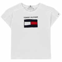Tommy Hilfiger Тениска Junior Girls Graphic Flag T Shirt  