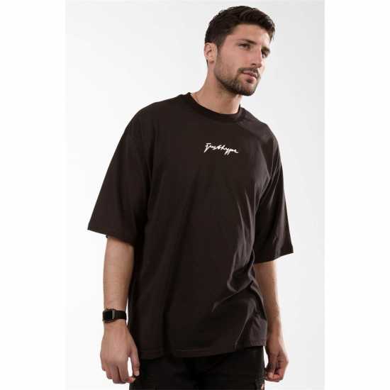 Hype Oversized Regular Fit T-Shirt Черно 