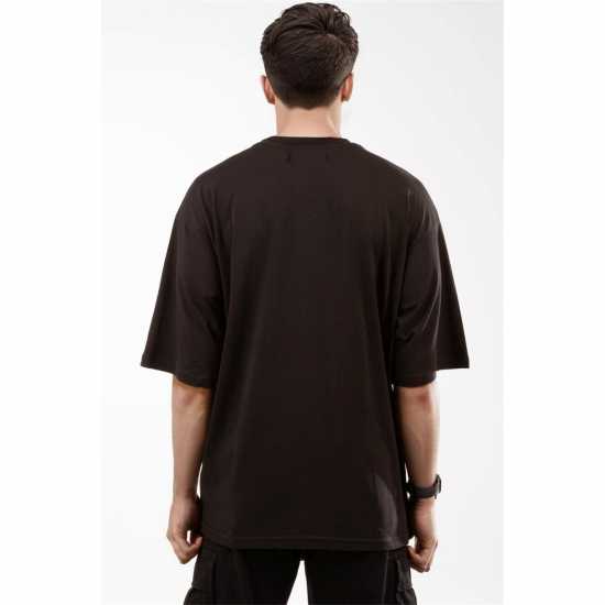 Hype Oversized Regular Fit T-Shirt Черно 