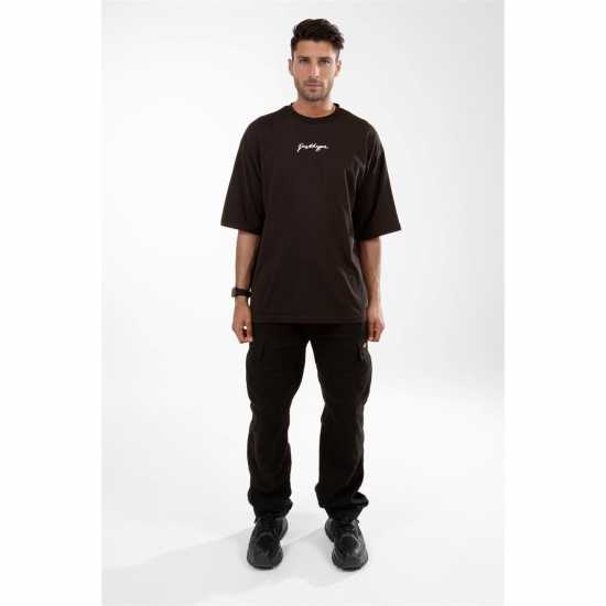Hype Oversized Regular Fit T-Shirt Черно 