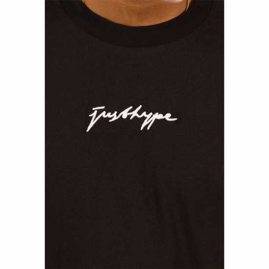 Hype Oversized Regular Fit T-Shirt Черно 