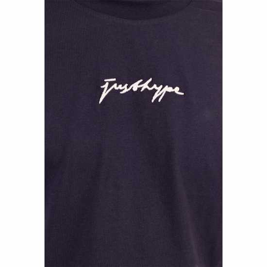 Hype Oversized Regular Fit T-Shirt Морска синьо 