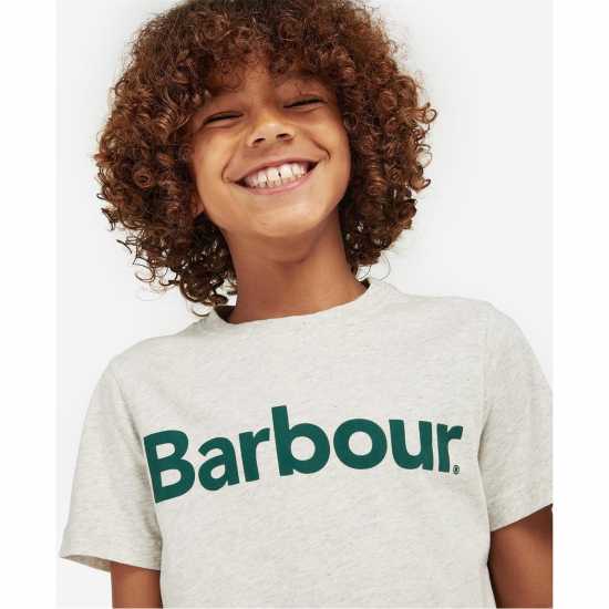 Barbour Boys Blake T-Shirt Ecru Marl 