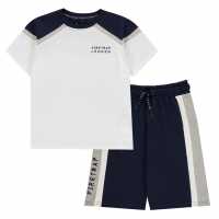 Firetrap Тениска T Shirt And Shorts Set Junior Boys Navy/White Детски тениски и фланелки