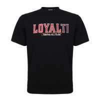 Мъжка Риза Loyalti Mvp T-Shirt Mens Черно/Червено 