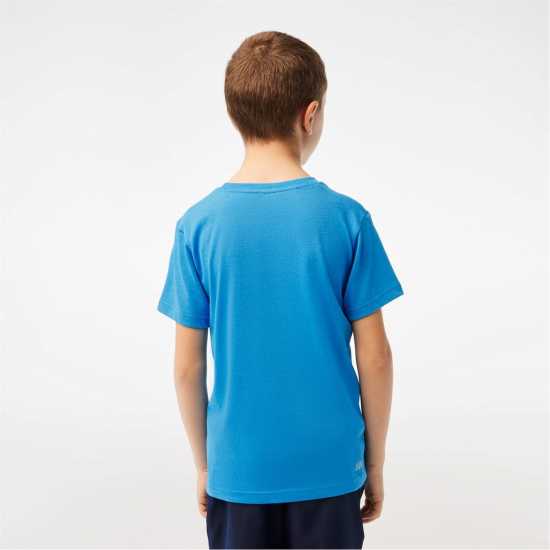 Lacoste Тениска Basic Logo T Shirt Blue ZBA 