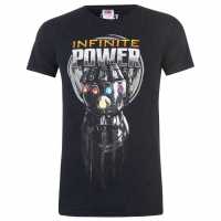 Character Мъжка Тениска Marvel Wash T Shirt Mens Infinite Power Мъжки ризи