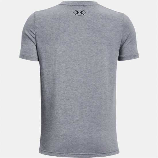 Under Armour Cotton Short Sleeve T-Shirt Junior Boys Steel Light Heather Детски тениски и фланелки