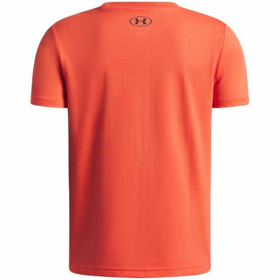 Under Armour Left Chest Logo Short Sleeve Juniors Red 