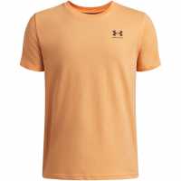 Under Armour Ua Sportstyle Boys Short Sleeve Orange/Black 