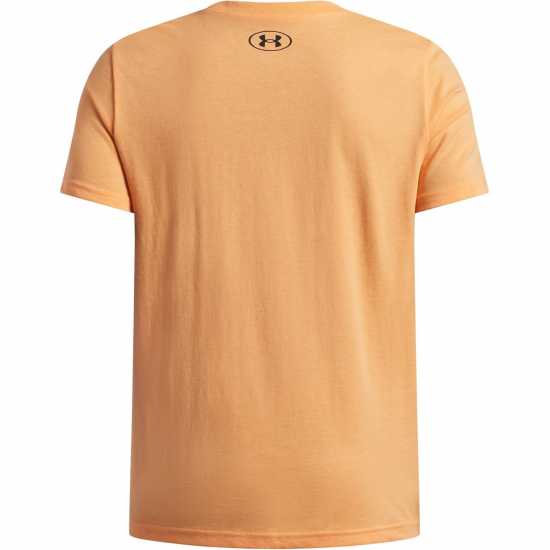 Under Armour Ua Sportstyle Boys Short Sleeve Orange/Black 