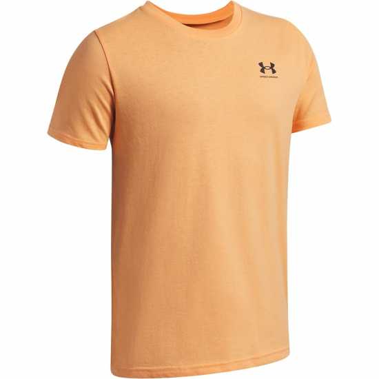 Under Armour Ua Sportstyle Boys Short Sleeve Orange/Black 