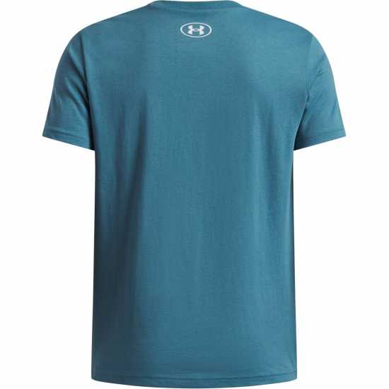Under Armour Ua Sportstyle Boys Short Sleeve Boun Blue/White 