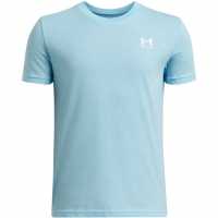 Under Armour Left Chest Logo Short Sleeve Juniors Поток Детски тениски и фланелки