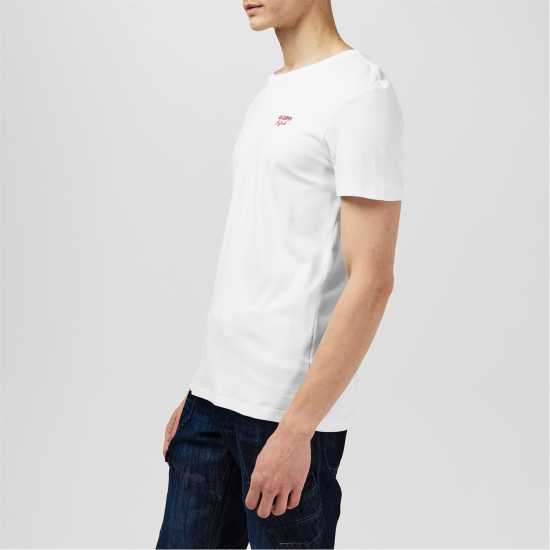 Lee Cooper T-Shirt Бяло Мъжки тениски и фланелки
