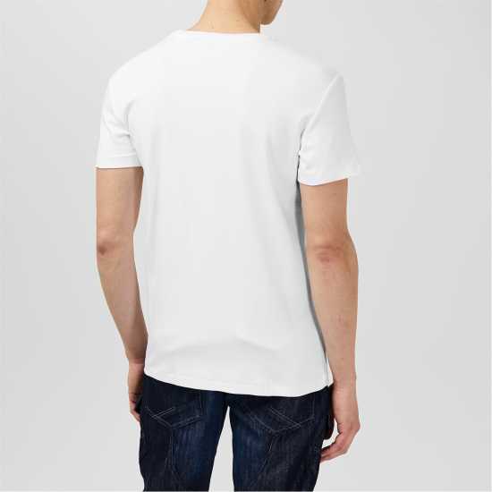 Lee Cooper T-Shirt Бяло Мъжки тениски и фланелки