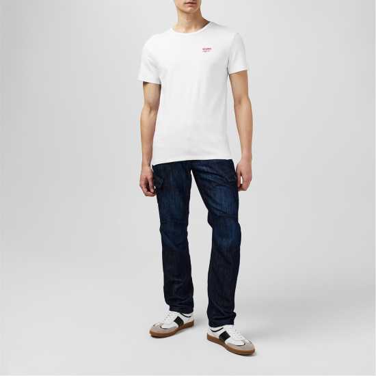 Lee Cooper T-Shirt Бяло Мъжки тениски и фланелки
