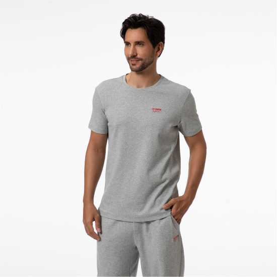 Lee Cooper T-Shirt Сиво Мъжки тениски и фланелки