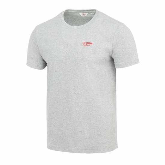 Lee Cooper T-Shirt Сиво Мъжки тениски и фланелки