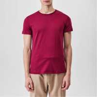 Lee Cooper T-Shirt Бордово Мъжки тениски и фланелки
