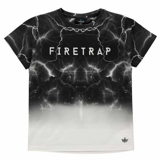 Firetrap Тениска Момчета Sub T Shirt Junior Boys Lightening - Детски тениски и фланелки