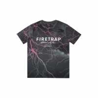 Firetrap Тениска Момчета Sub T Shirt Junior Boys Розово светло Детски тениски и фланелки