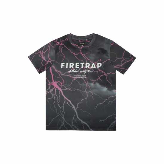 Firetrap Тениска Момчета Sub T Shirt Junior Boys Розово светло Детски тениски и фланелки