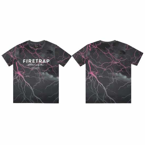 Firetrap Тениска Момчета Sub T Shirt Junior Boys Розово светло Детски тениски и фланелки