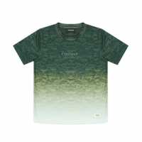 Firetrap Тениска Момчета Sub T Shirt Junior Boys Зелена Камуфлаж Детски тениски и фланелки