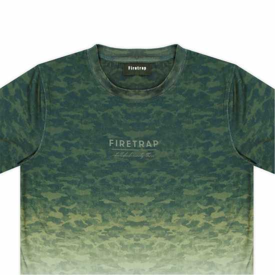Детски тениски и фланелки Firetrap Тениска Момчета Sub T Shirt Junior Boys Зелена Камуфлаж Firetrap Тениска Момчета Sub T Shirt Junior Boys Зелена Камуфлаж Детски тениски и фланелки