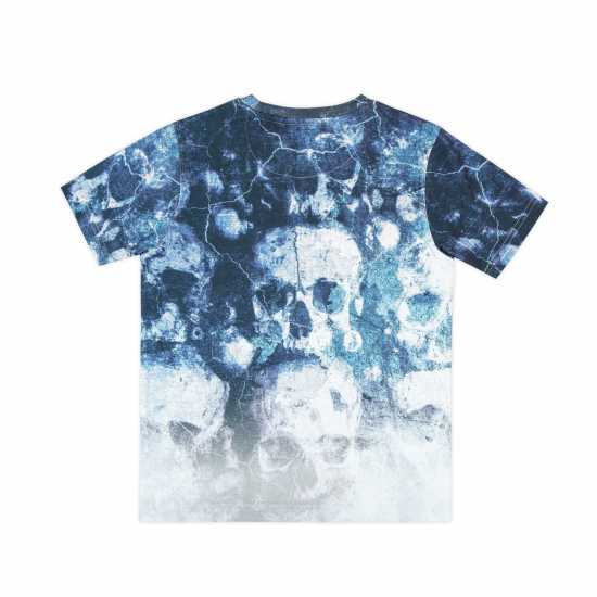 Детски тениски и фланелки Firetrap Тениска Момчета Sub T Shirt Junior Boys Син Череп Firetrap Тениска Момчета Sub T Shirt Junior Boys Син Череп Детски тениски и фланелки