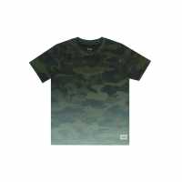 Firetrap Тениска Момчета Sub T Shirt Junior Boys Зелена Камуфлаж Детски тениски и фланелки