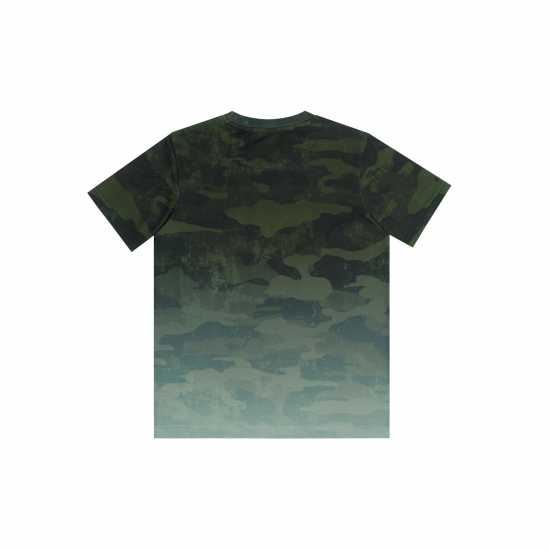 Firetrap Тениска Момчета Sub T Shirt Junior Boys Зелена Камуфлаж Детски тениски и фланелки