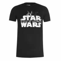 Character Мъжка Риза Star Wars Ix T-Shirt Mens Rey Kylo Battle Мъжки ризи