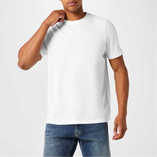 Donnay 3 Тениски Мъже 3 Pack T Shirts Mens Бяло Мъжки тениски и фланелки