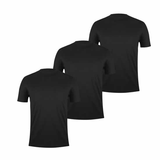 Мъжки тениски и фланелки Donnay 3 Тениски Мъже 3 Pack T Shirts Mens Черно Donnay 3 Тениски Мъже 3 Pack T Shirts Mens Черно Мъжки тениски и фланелки
