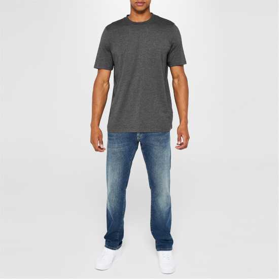 Donnay 3 Тениски Мъже 3 Pack T Shirts Mens Сиво/Черно/Черно Мъжки тениски и фланелки