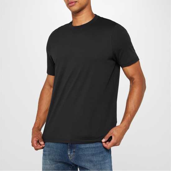 Donnay 3 Тениски Мъже 3 Pack T Shirts Mens Сиво/Черно/Черно Мъжки тениски и фланелки