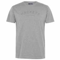 Hackett Classic Logo T-Shirt Grey Marl933 Мъжки ризи