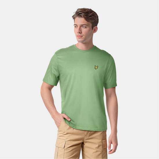 Lyle And Scott Тениска Basic Logo T Shirt Димно Зелено Lyle And Scott Тениска Basic Logo T Shirt Димно Зелено