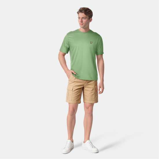 Lyle And Scott Тениска Basic Logo T Shirt Димно Зелено Lyle And Scott Тениска Basic Logo T Shirt Димно Зелено