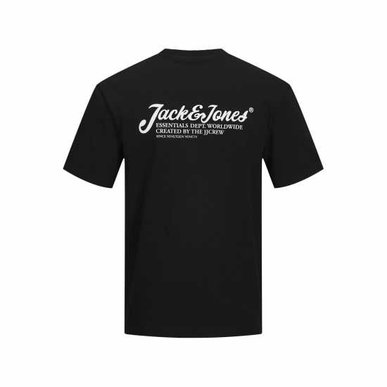 Мъжки тениски и фланелки Мъжка Риза Jack And Jones Short Sleeve Logo T-Shirt Mens Черно Мъжка Риза Jack And Jones Short Sleeve Logo T-Shirt Mens Черно Мъжки тениски и фланелки