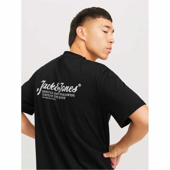 Мъжки тениски и фланелки Мъжка Риза Jack And Jones Short Sleeve Logo T-Shirt Mens Черно Мъжка Риза Jack And Jones Short Sleeve Logo T-Shirt Mens Черно Мъжки тениски и фланелки